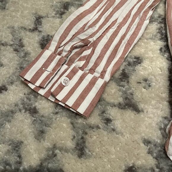 Striped Beige Blouse for Women - Picture 7 of 7